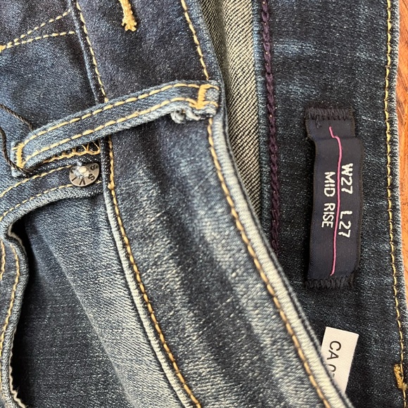 Vigoss Marley Mid Rise Super Skinny Jeans NWT Size 27 - Picture 4 of 4